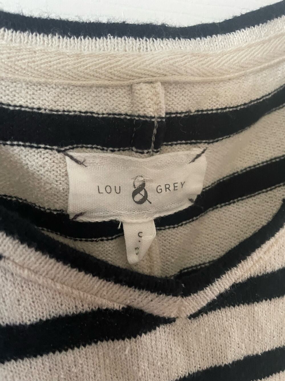 Lou & Gray sleeveless A-Line striped Dress, Medium, Size S, $26, B53